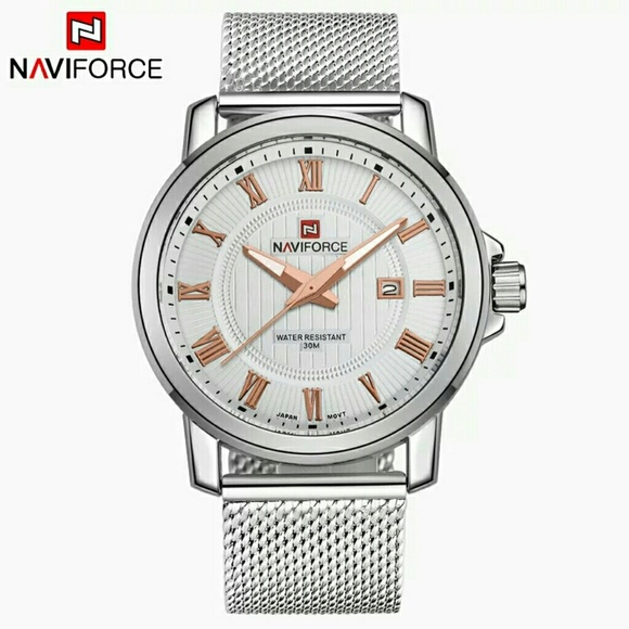 1 LEFT! NWT MEN'S WATERPROOF STAINLESS STEEL WATCH - Picture 2 of 8